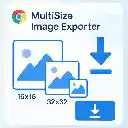 MultiSize Image Exporter  screen for extension Chrome web store in OffiDocs Chromium