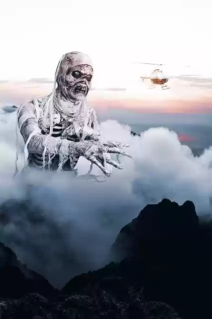 Free download Mummy Helicopter Surrealism -  free photo or picture to be edited with GIMP online image editor