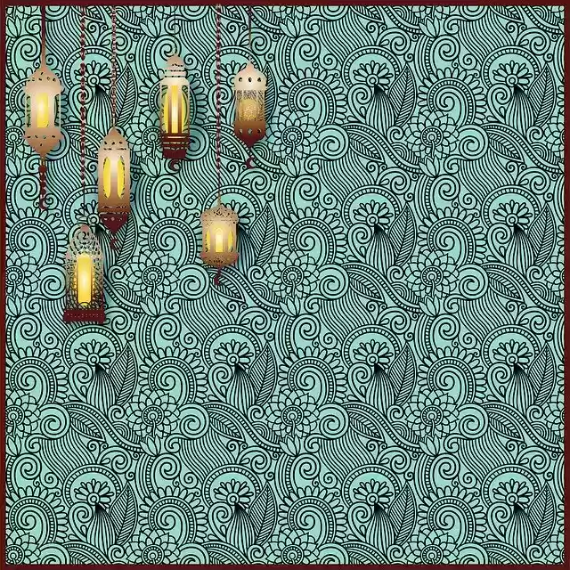 Free download Muslim Background Lanterns Ramadan -  free illustration to be edited with GIMP free online image editor