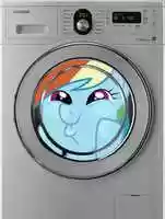 Descarga gratis My Little Pony y datos de la lavadora foto o imagen gratis para editar con el editor de imágenes en línea GIMP