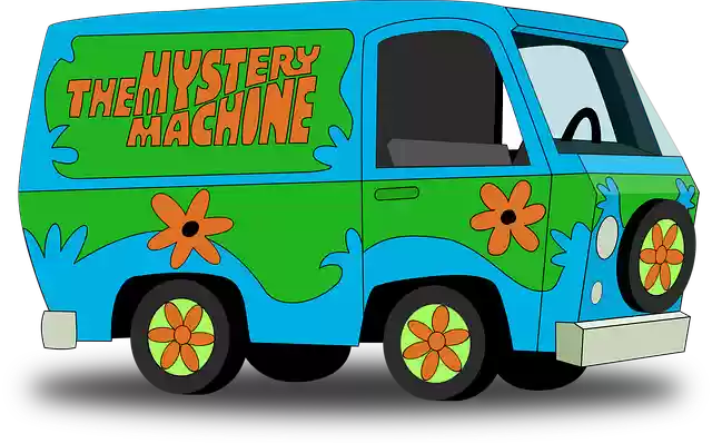 Free download Mystery Machine Van Scooby - Free vector graphic on Pixabay free illustration to be edited with GIMP free online image editor