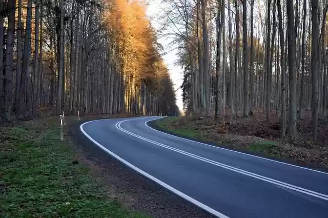 Free download national road turn asphalt free picture to be edited with GIMP free online image editor