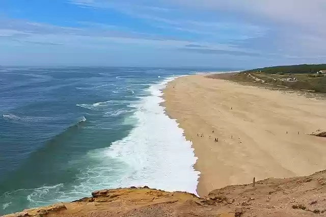 Free download Nazare Portugal Coast North -  free photo or picture to be edited with GIMP online image editor