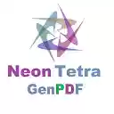 Neon Tetra GenPDF  screen for extension Chrome web store in OffiDocs Chromium