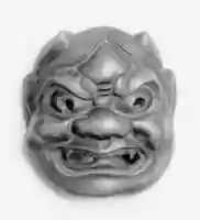 Free download Netsuke of Noh Mask; Demon (?) free photo or picture to be edited with GIMP online image editor