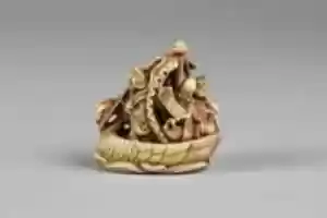 Free download Netsuke of Pleasure Boat (Takarabune) free photo or picture to be edited with GIMP online image editor