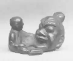 Free download Netsuke of Sculptor Modelling a Large Head free photo or picture to be edited with GIMP online image editor