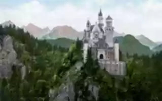 Free download Neuschwanstein Castle: Front View - Photograph free photo or picture to be edited with GIMP online image editor