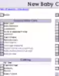 دانلود رایگان New Baby Checklist الگوی DOC، XLS یا PPT رایگان برای ویرایش با LibreOffice آنلاین یا OpenOffice Desktop آنلاین