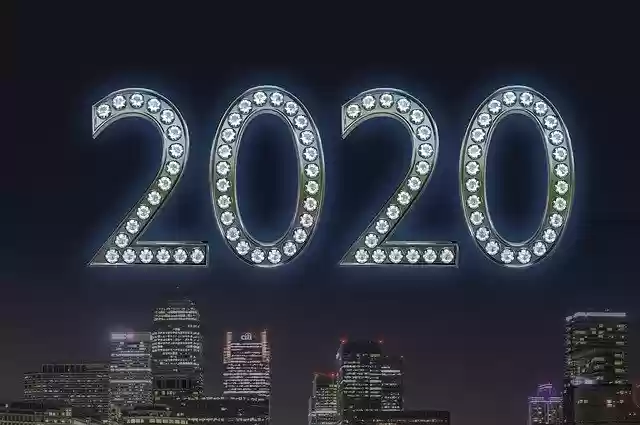 Free download New Year 2020 Happy -  free illustration to be edited with GIMP online image editor