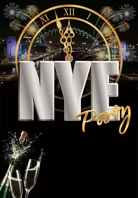 Free download New Years Eve Party Champagne -  free illustration to be edited with GIMP online image editor