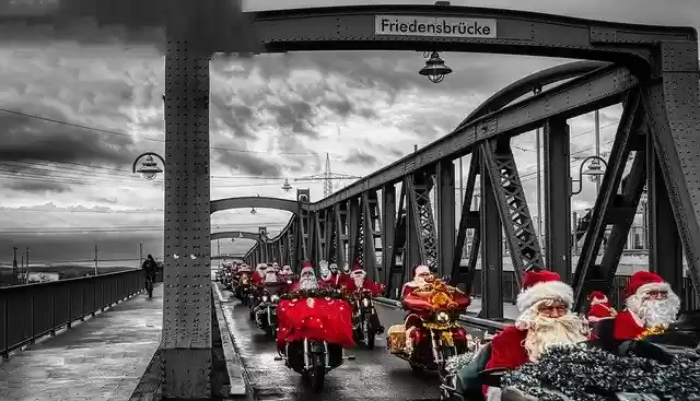 Free download Nicholas Motorcycle Christmas -  free free photo or picture to be edited with GIMP online image editor