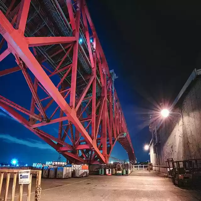 Free download Night View Bridge Architecture -  free free photo or picture to be edited with GIMP online image editor