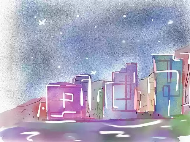 Free download Night View Imagine -  free illustration to be edited with GIMP free online image editor