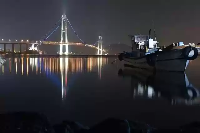 Free download Night View Water -  free photo or picture to be edited with GIMP online image editor