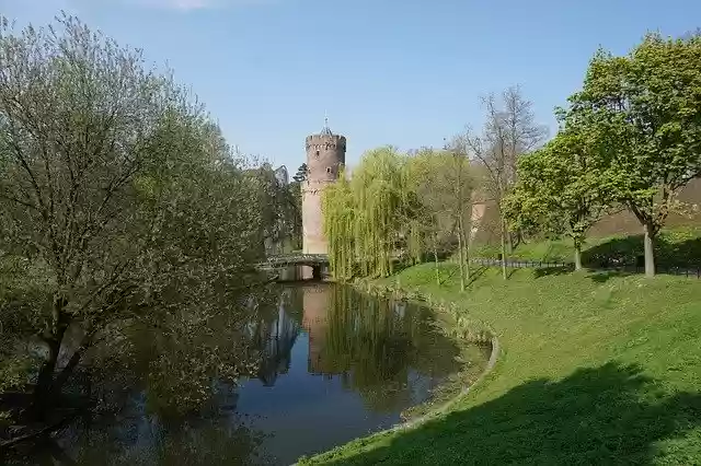 Free download Nijmegen Park Defensive Tower -  free photo or picture to be edited with GIMP online image editor