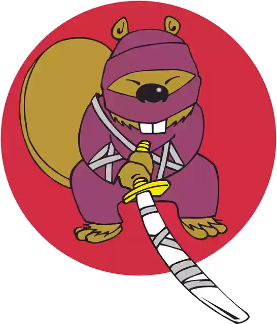 Free download Ninja Beaver Animal - Free vector graphic on Pixabay free illustration to be edited with GIMP free online image editor
