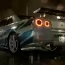Nissan Skyline GT R R34 in the Rain Live Wallpaper  screen for extension Chrome web store in OffiDocs Chromium