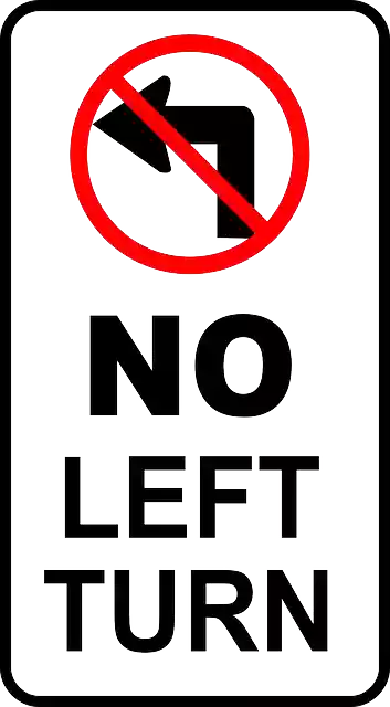 Free download No Left Turn Forbidden - Free vector graphic on Pixabay free illustration to be edited with GIMP free online image editor