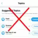 No More Twitter Topics  screen for extension Chrome web store in OffiDocs Chromium