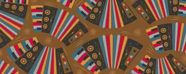 Free download Non-Seamless Pattern Accordion -  free illustration to be edited with GIMP free online image editor