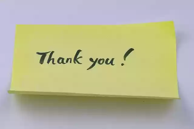 Free download Note Paper Thanks Notes -  free photo or picture to be edited with GIMP online image editor