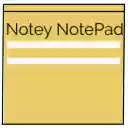Notey Notepad  screen for extension Chrome web store in OffiDocs Chromium