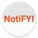 NotiFYI  screen for extension Chrome web store in OffiDocs Chromium