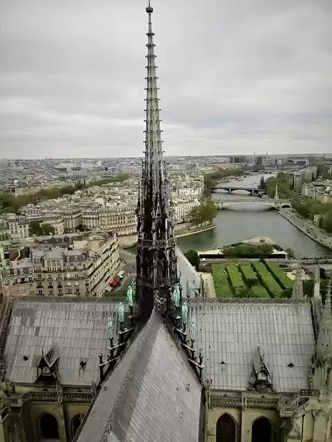 Free download Notre Dame Spire France -  free photo or picture to be edited with GIMP online image editor
