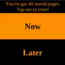 Now and Later  screen for extension Chrome web store in OffiDocs Chromium