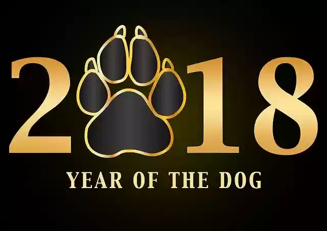 Free download Number 2018 Dog -  free illustration to be edited with GIMP free online image editor