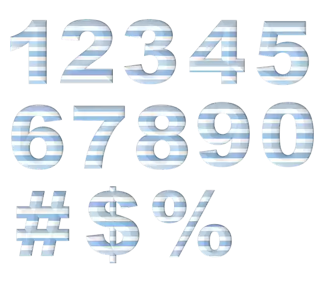 Free download Numbers Numeric Template -  free illustration to be edited with GIMP free online image editor