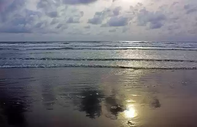 Free download Ocean Evening Sun -  free illustration to be edited with GIMP free online image editor