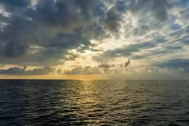 Free download ocean horizon sunset clouds sky free picture to be edited with GIMP free online image editor