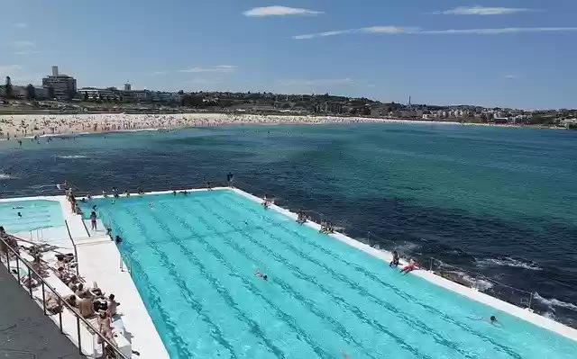 Free download Ocean Pool Beachfront -  free photo or picture to be edited with GIMP online image editor