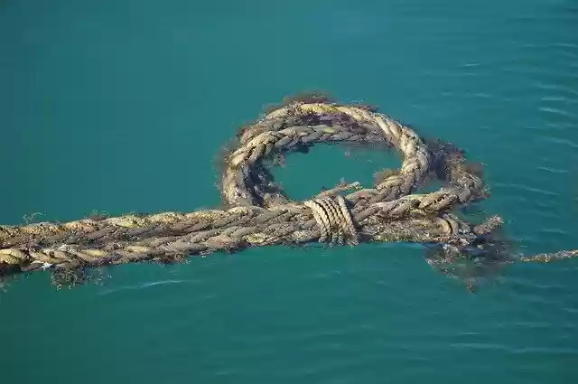 Bezpłatne pobieranie darmowego szablonu zdjęć Ocean Rope Turquoise do edycji za pomocą internetowego edytora obrazów GIMP