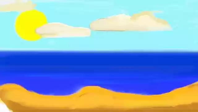 Free download Ocean Sunny Blue -  free illustration to be edited with GIMP free online image editor