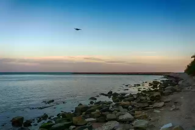 Free download ocean sunset sky clouds nature free picture to be edited with GIMP free online image editor