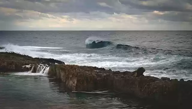 Free download ocean waves sea rocky coast sky free picture to be edited with GIMP free online image editor