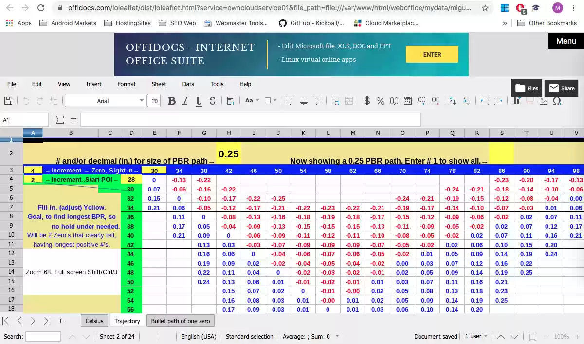 Verwenden Sie kostenlose Microsoft Excel-Vorlagen mit OffiDocs