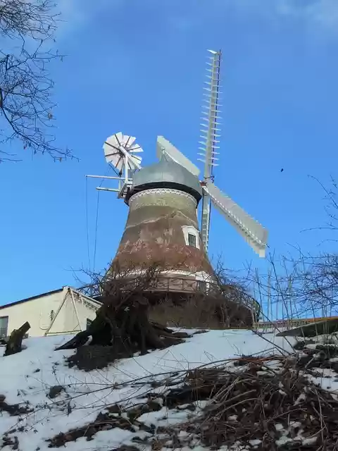 Free download old windmill dyrhave mill 1800 free picture to be edited with GIMP free online image editor