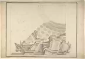 Free download One Half Design for a Painted Ceiling with Central Oval Left Blank free photo or picture to be edited with GIMP online image editor