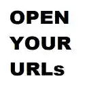 Open Your URLs  screen for extension Chrome web store in OffiDocs Chromium