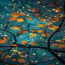 Orange tree branch wallpaper  screen for extension Chrome web store in OffiDocs Chromium