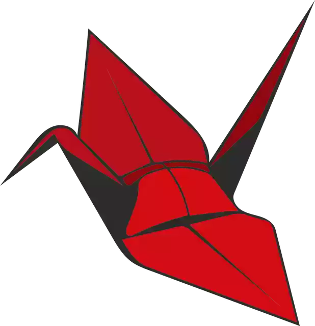 Free download Origami Crane Red - Free vector graphic on Pixabay free illustration to be edited with GIMP free online image editor