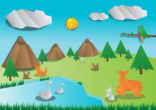 Free download Origami Wild Paper Animals Vector - Free vector graphic on Pixabay free illustration to be edited with GIMP free online image editor