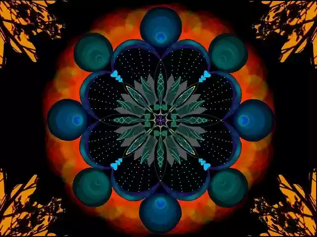 Free download Ornament Fractal Pattern -  free illustration to be edited with GIMP free online image editor