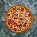 Overhead Shot of Pizza on a Marble Surface  screen for extension Chrome web store in OffiDocs Chromium