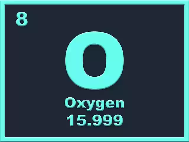 Free download Oxygen Element Periodic Table -  free illustration to be edited with GIMP free online image editor
