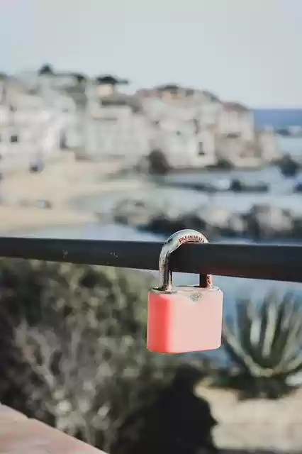 Free download Padlock Love Landscape -  free photo or picture to be edited with GIMP online image editor